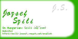 jozsef szili business card